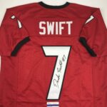 Autographed/Signed D’Andre Swift Georgia Red College Football Jersey JSA COA