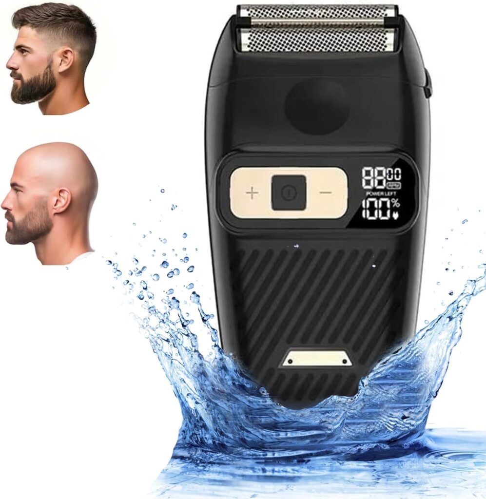 Foil Shaver Electric Razor for Men Electric Foil Shavers for Men and Women Waterproof Wet Dry LED Display Cordless Close Head Shavers 3 Adjustable Speeds Long Battery Rechargeable IPX6