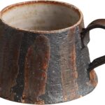 Handmade Ceramic Coffee Mug, 5.5 ounces Pottery Coffee Mugs, Handmade Kiln Glazed Coffee Mug,Unique Uneven Surface Tea cup for Office and Home, Microwave and Dishwasher Safe, Gifts for Women & Men