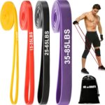 Resistance Bands Set for Pull-Up Assistance & Muscle Training, Exercise Bands for Men/Women, Workout Bands for Full-Body Training, Physical Therapy, Body Stretching