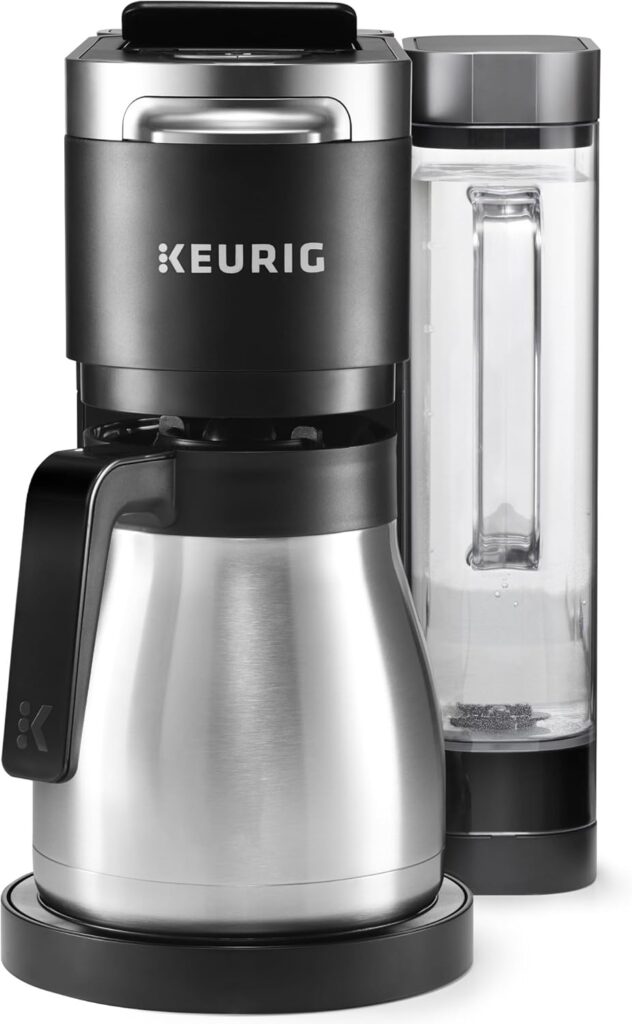 Keurig K-Duo Plus Single Serve & Carafe Coffee Maker, Multi-Position 60oz Removable Reservoir, Programmable Auto Brew Carafe, Black