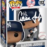 Aaron Judge #112 Facsimile Signed Reprint Laser Autographed Funko POP! Baseball MLB: New York Yankees Figurine with Protector Case