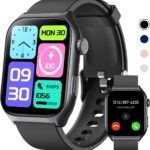 Fitness Tracker for Men Women (Make/Answer Call), 2.0″ Smart Watch with 24/7 Heart Rate Blood Oxygen Sleep Monitor, Pedometer, 100+ Sport Modes IP68 Waterproof Activity Tracker for Android iOS