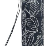 Canvas Yoga Mat Bag with Adjustable Strap & Pockets, Full-Zip Travel Gym Tote for Women & Men, Fits 1/4″ & 1/3″ Thick Mats, Lightweight Carrier for Yoga, Workout, Outdoor Use