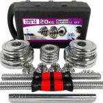 Adjustable Dumbbell Set 44lb/66lb/110lb Home Weight Lifting Professional Dumbbell for Body Workout Home Gym with Carrying Bag (46.30, Pounds)