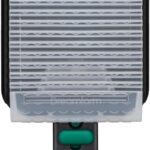 Dreamfarm Nocutu Handheld Safety Mandoline Slicer, Food Vegetable Cutter with Non-Slip Bowl Hook & Foot – Adjustable 1-3mm Slicer, Black/Green