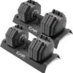 CAP Barbell ADJUSTABELL Adjustable 55 lb Hex Dumbbell Weights – Singles & Pairs | Multiple Handle Options