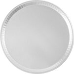 Restaurantware-Foil Lux 18 Inch Round Food Trays, 10 Disposable Serving Platters – Lids Sold Separately, Freezable, Aluminum Party Plates, Ideal for Vegetable Platters, Cookies, and More