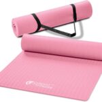 Circuit Fitness by Marcy Non-Slip Multi-Purpose Exercise Yoga Mats with Carrying Strap Multi-Thickness, Multi-Color Options