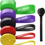 POWER GUIDANCE Resistance Bands, Set of 5 Pull Up Bands, Pull Up Assistance Bands, Exercise Bands, Resistance Bands Set for Legs, Working Out, Muscle Training, Physical Therapy, Shape Body