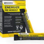 BODi Energize Pre Workout Powder – Beta-Alanine, Quercetin & Low-Dose Caffeine Formula for Enhanced Energy & Focus, Increase Energy & Endurance Supplement, Lemon Flavored, 20 Sticks