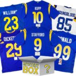 Autographed/Signed Los Angeles Football Jersey Mystery Box with PSA JSA or Beckett COA