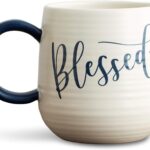 DaySpring – Blessed Inspirational Ceramic Artisan Mug, 16 oz. (91472)