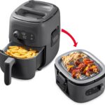DASH Flip & Fry 2-in-1 Grill + Air Fryer, 3 QT