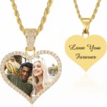 Custom Picture Necklace Personalized – Customized Photo Pendant Necklaces, Hip Hop Chain with Pictures Personalized Gift for Dad Men Women