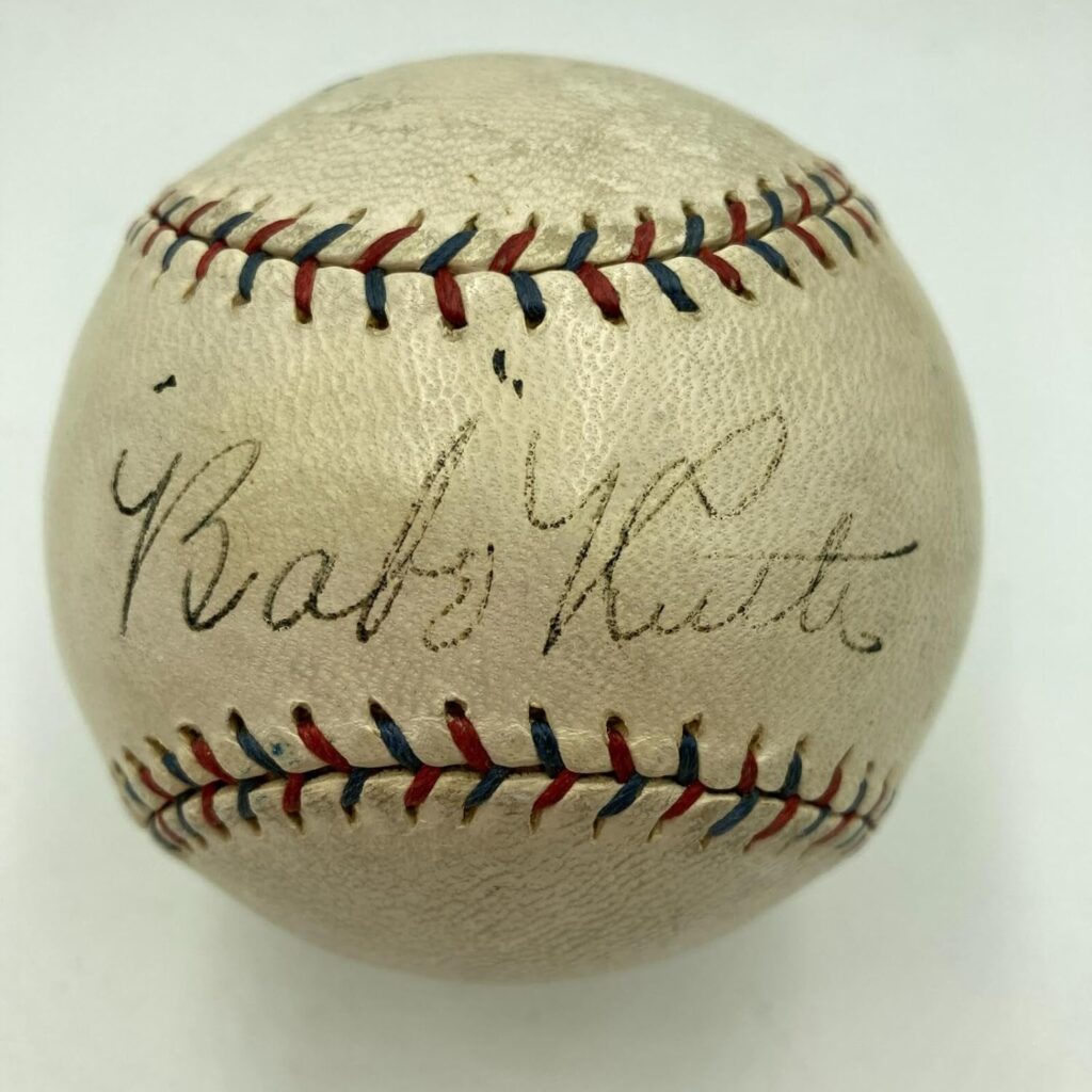 The Finest Babe Ruth Single Signed 1918 American League Baseball JSA COA – Autographed Baseballs