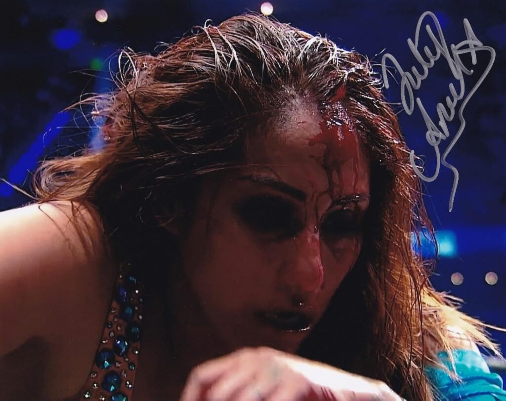 Faby Apache Signed 8×10 Photo Lucha Libre AAA AtoZ Impact Wrestling Autograph 9 – Autographed Soccer Photos