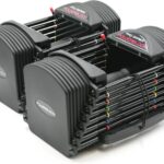 PowerBlock Pro 50 Adjustable Dumbbells, Sold in Pairs, 5-50 lb. Dumbbells, Durable Steel Build, Innovative Workout Equipment, All-in-One Dumbbells