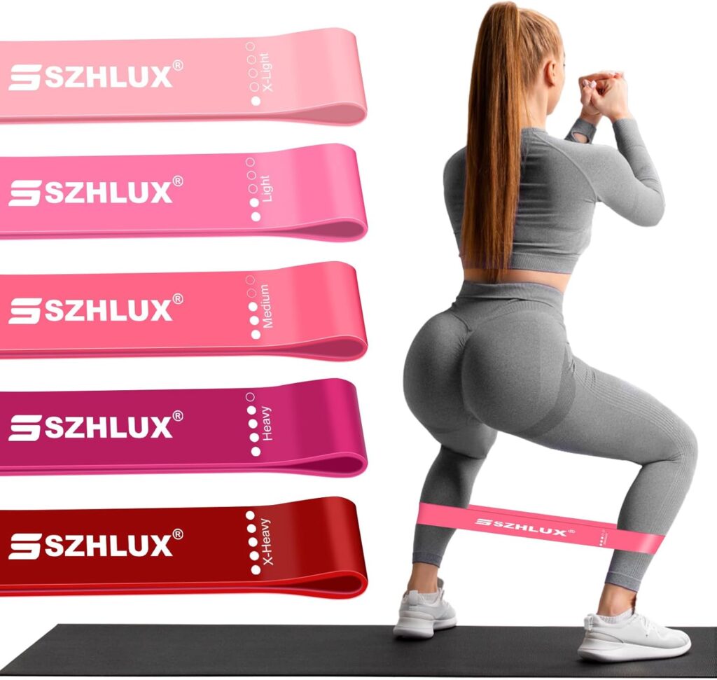 SZHLUX Resistance Bands, Workout Bands for Men and Women with Handles, Ankle Straps, Door Anchor and Carry Bag for Home Workouts, Resistance Training, Physical Therapy