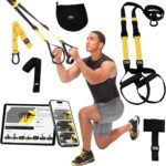TRX PRO3 Suspension Trainer System, Durable Design for Cross-Training, Weight Training, HIIT Training & Cardio, Includes 3 Anchor Solutions for Indoor & Outdoor Home Gyms
