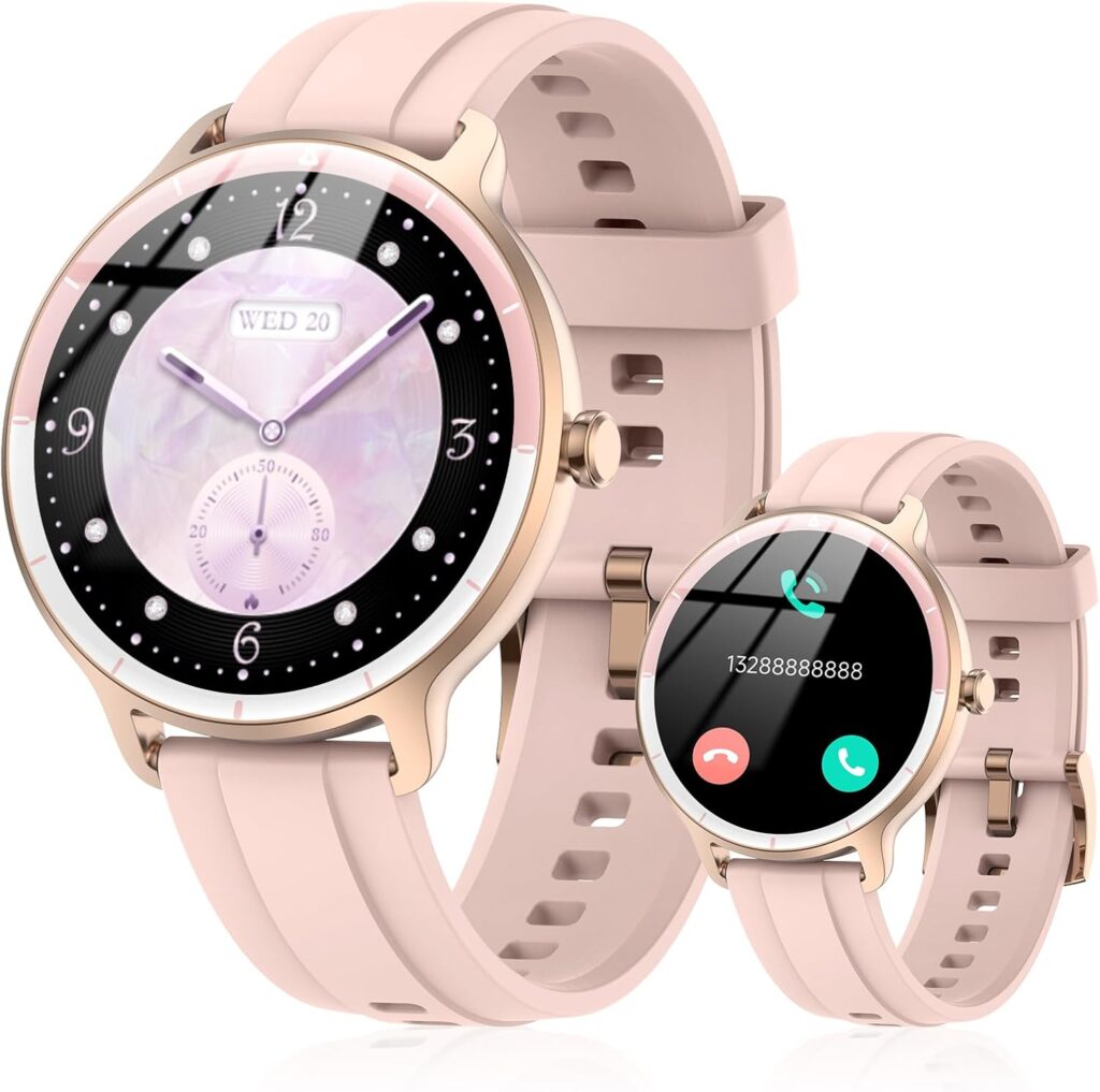 Smart Watch for Men Women(Answer/Make Calls), Smartwatch Built-in AI Voice, 1.27″ HD Fitness Tracker with Heart Rate/Sleep/Step/SpO2 Monitor, 100+ Sports Modes, IP68 Waterproof Watch for Android iOS