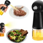 Electric Oil Sprayer for Cooking, Rechargeable Olive Oil Mister with Type-C Fast Charging, One-Button Control for Air Fryer, BBQ, Salad, Baking – Smart Kitchen Gadget for Healthy Cooking (150ml)