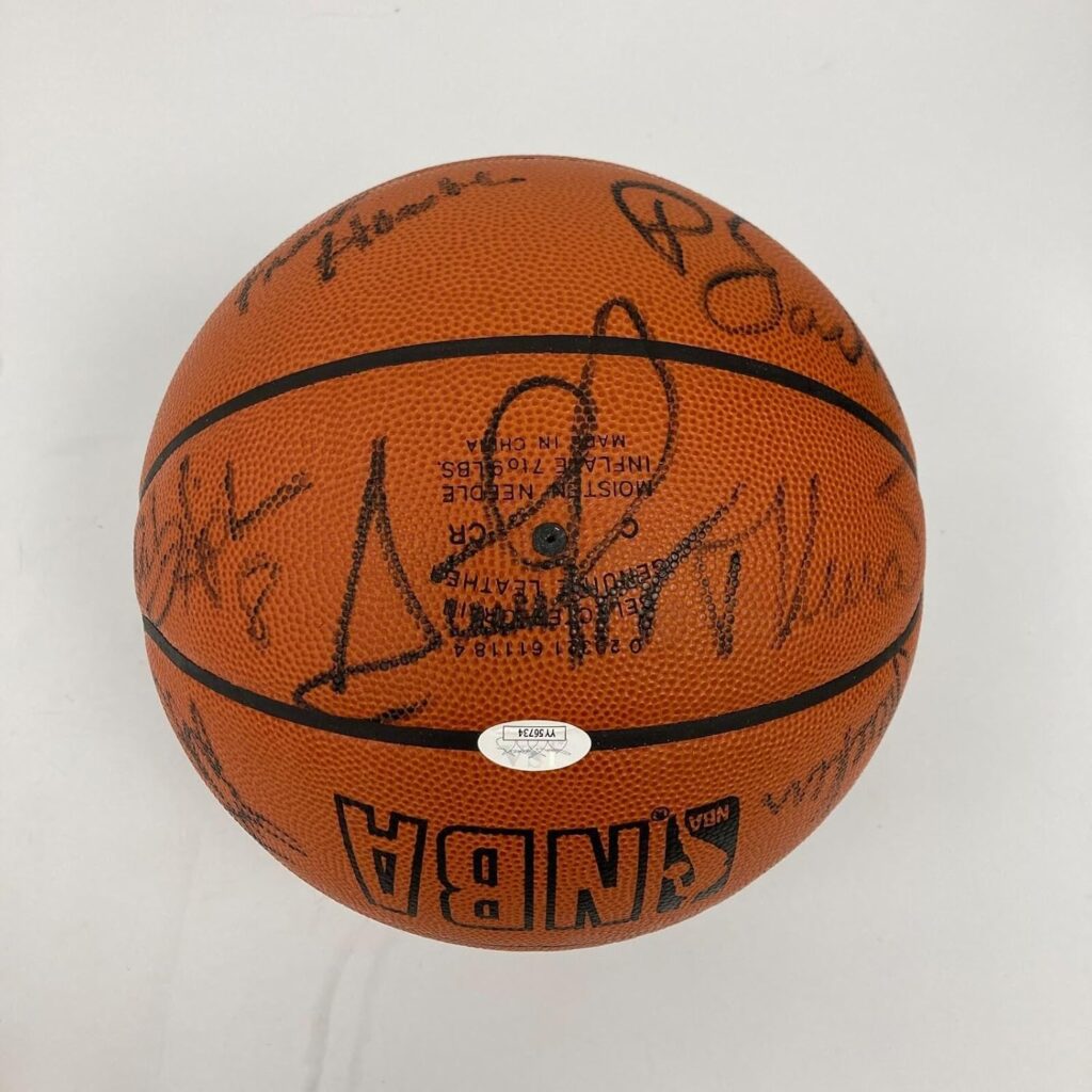 1997-98 Chicago Bulls NBA Champs Team Signed Game Basketball The Last Dance JSA – Autographed Basketballs