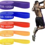 HAPBEAR Pull Up Assistance Bands Set of 5 – Resistance Bands for Working Out, Stretching, Physical Therapy, Muscle Training
