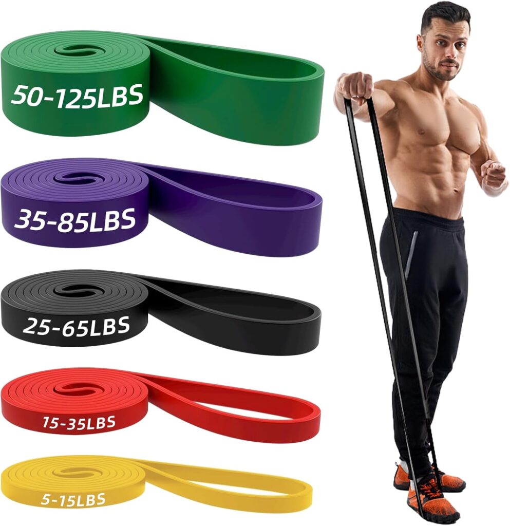 Resistance Bands,Long Exercise Bands for Men & Women Home Gym – Premium Training Bands Perfect for Pull Ups, Stretching and Full-Body Workouts