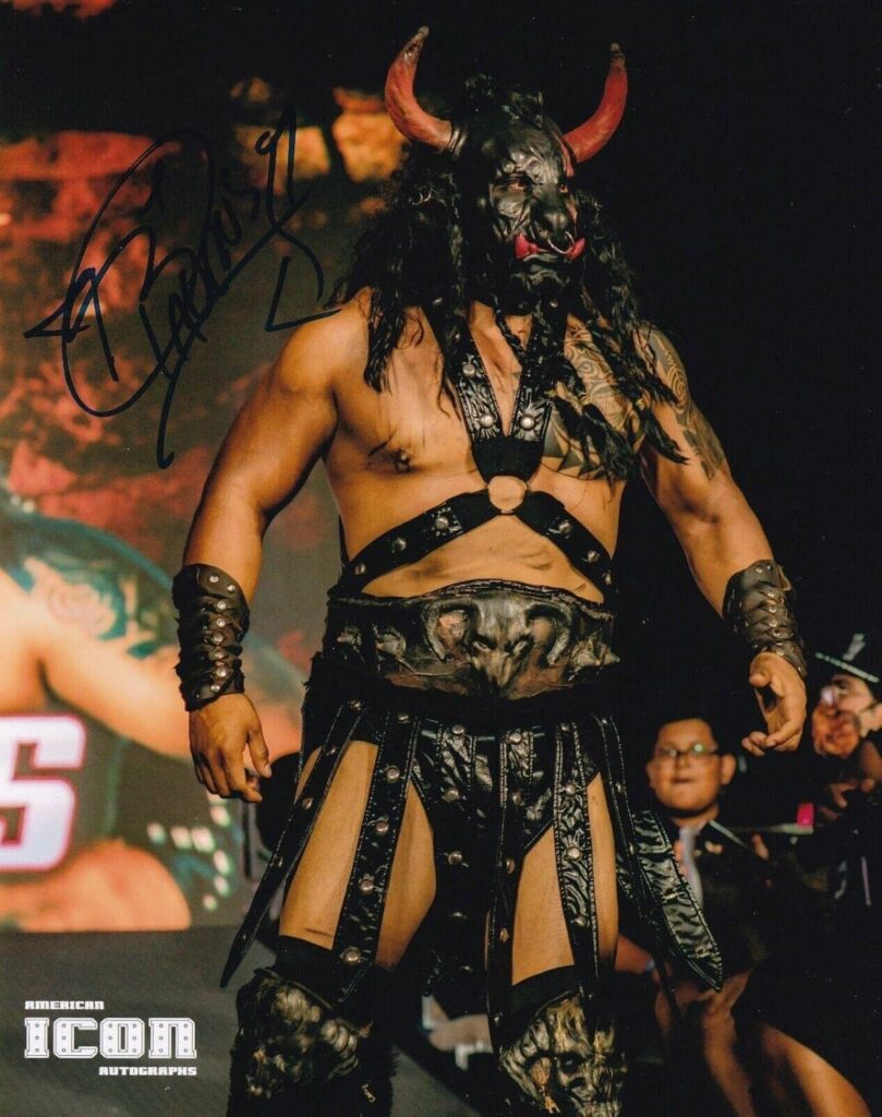 Taurus Signed 8×10 Photo Lucha Libre AAA Impact Wrestling Picture Auto 16 – Autographed Soccer Photos