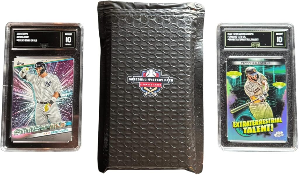Baseball Mystery Slabs | 2 Graded Cards | Grade 8+ Guaranteed | PSA, SGC, GMA, and More