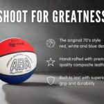 The Original ABA Basketball, Official Ball of ABA, Original 70’s Style Red, White, and Blue 29.5″ Basketball
