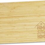 Enragved Cutting Boards For Kitchen 14×10 inch, Custom Laser Engraved Chopping Wooden Butcher Block,Countertop Accessory, Handmade Gifts From EngraveMyMemories (Bamboo-Home Sweet Home)