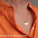 EFYTAL Initial Necklaces for Women, 14K Gold or 925 Sterling Silver Initial Necklace, Custom Necklace, Personalized Pendant