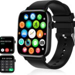 Smart Watch, 1.90″ Smartwatch for Men Women (Answer/Make Calls), Fitness Tracker with 120+ Sport Modes, Heart Rate/Sleep Monitor, IP68 Waterproof Smart Watch for Android/iOS Phones