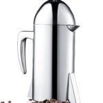 Francois et Mimi Custom-Style Double Wall French Coffee Press, 34-Ounce, Stainless Steel (Retro)