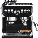 MIROX Espresso Machine 15 Bar, Coffee Maker With Milk Frother Steam Wand, Built-In Bean Grinder, Combo Cappuccino Machine with 70oz Removable Water Tank (ABS high-strength plastic shell)