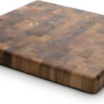 Ironwood Gourmet 28218 Square Charleston End Grain Chef’s Board , Acacia Wood 14″ Square
