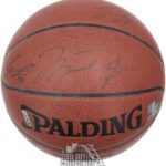 2002-2003 Washington Wizards Autographed Team Basketball w/Michael Jordan – UDA – Autographed Basketballs