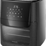 Frigidaire 5-in-1 Air Fryer Combo Oven with Viewing Window, Large 12.6 QT Capacity, Digital Display, 5 Cooking Modes, 7 Recipe Presets, Automatic Shake Reminder, PFAS-Free Cooking Surfaces, Black