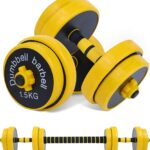 Nice C Weights, Dumbbell Set, Kettlebells, Adjustable Dumbbells, Barbell Weight Set, 20-40-50-70LB 3-in-1 set, Non-Slip, All-purpose