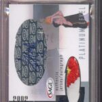 2002-03 Sa-Ge Sage Yao Ming Jersey Platinum Level 9/10 ROOKIE RC Authentic Jersey Signed AUTO Autograph Autographed PSA 8 Graded NBA Basketball Card