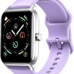 Fitpolo Smart Watches for Women Men, Alexa Built-in 1.8″ Fitness Tracker Watch for Android iOS, Waterproof Activity Trackers with 100 Sports, GPS via Phone, Heart Rate Sleep SpO2 Monitor – Purple
