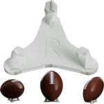 Football Display Stand – Premium Holder for Footballs & Rugby Balls – Vertical & Horizontal Display – Made in USA – Showcase Autographed, Signed & Collectible Balls