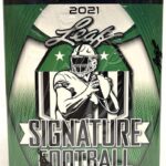 2021 Leaf Signature Football Blaster Box 4 Autographs per Box