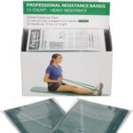 THERABAND Resistance Bands, 5 Foot, 15 or 30 Count Professional Latex Elastic Bands for Upper & Lower Body Exercise, Physical Therapy, Pilates, Home Workouts, & Rehab
