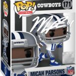 Micah Parsons #171 Facsimile Signed Reprint Laser Autographed Funko POP! Football NFL: Dallas Cowboys Figurine with Protector Case
