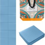 Foldable Yoga Mat Thick Non-Slip TPE Exercise Mat Packable Travel Yoga Mat with Carrying Bag Ideal for Yoga, Pilates, Workout & Home/Gym Fitness