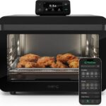 CHEF iQ MiniOven Smart Toaster Oven Air Fryer Combo, 11-in-1 Countertop Convection Oven, Bake, Broil, Air Fry, Broil, Dehydrate, 1750W, 25 Qt Capacity, Fast Cooking with Touchscreen Controls – Black