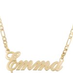 Beleco Custom Name Necklace 18k Gold/Rose Plated or Sterling Silver 925 – Personalized Name Necklace